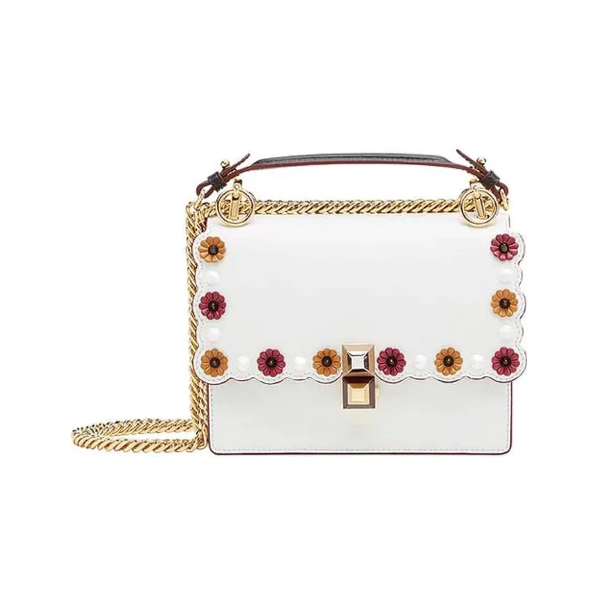 fendi white shoulder bag