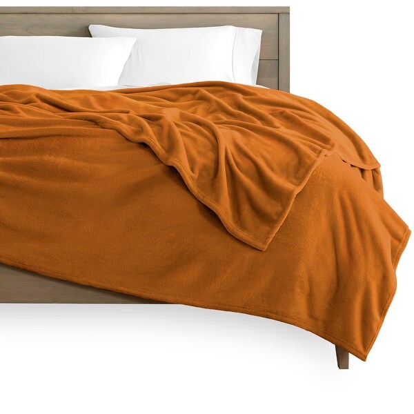 orange fleece blanket
