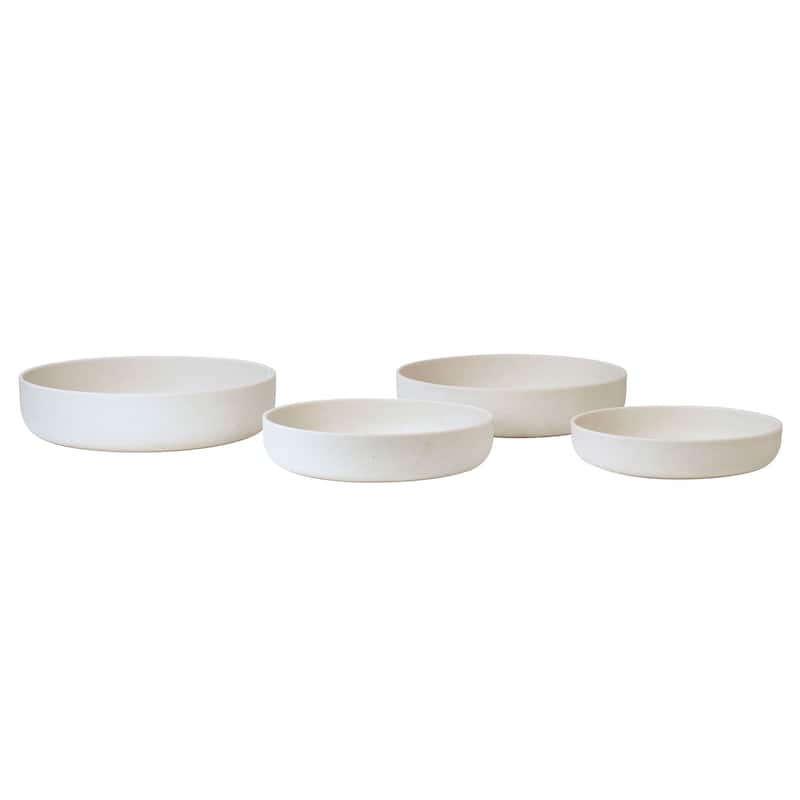Falcon Lightweight Concrete Decorative Bowl (Set of 4) - Natural Cream