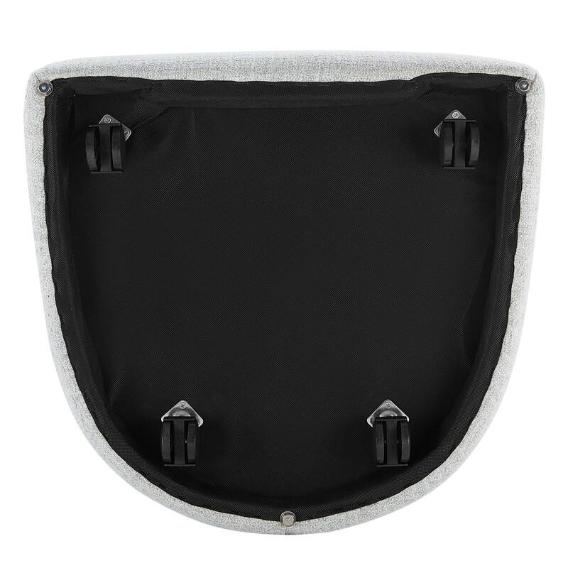 Spruce & Spring Joey Barrel Accent Chair with Casters for Living Room, Office, or Reading Nook