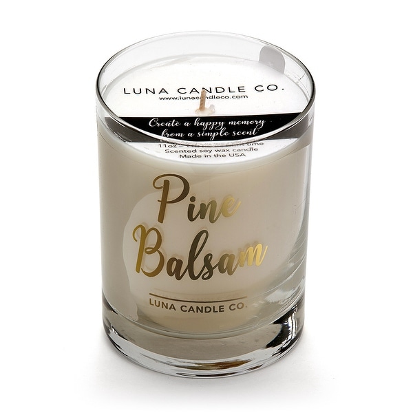 Pine Balsam Candle, Soy Wax, Hints of Evergreen & Fir Needle