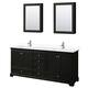 Option Dark Espresso / White Cultured Marble Top /