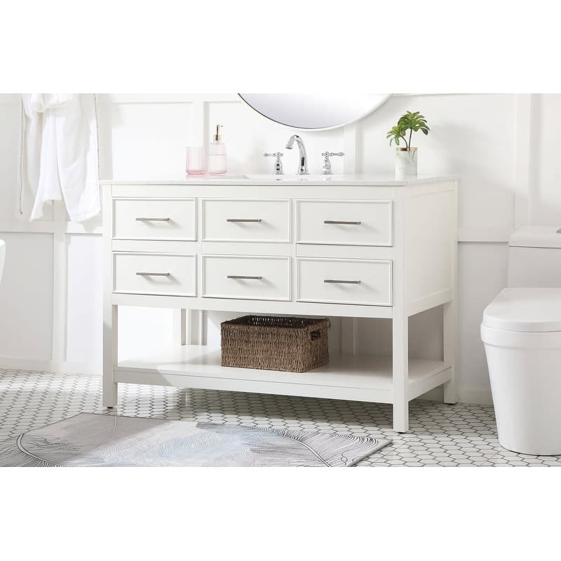 Elegant Lighting VF19048 Sinclaire 48" Free Standing Single Basin