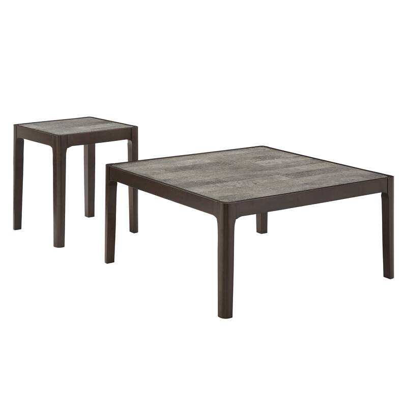 Ludvika Faux Marble Top Table by iNSPIRE Q Modern - Coffee Table and End Table Set