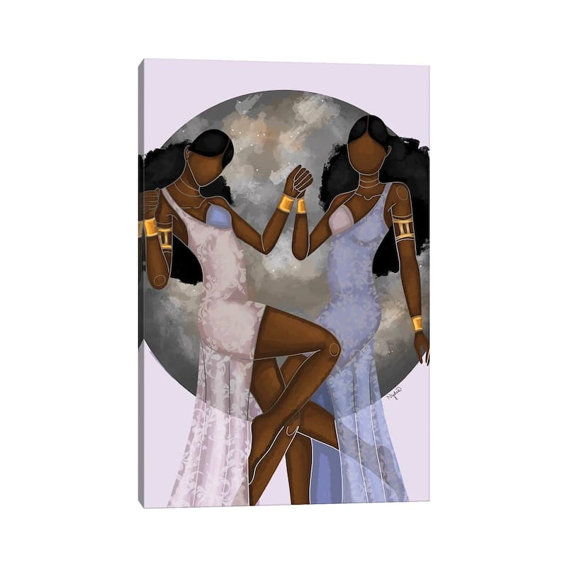 iCanvas "Gemini" by Colored Afros Art Canvas Print