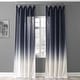 preview thumbnail 4 of 62, Exclusive Fabrics Ombre Faux Linen Light Filtering Curtains (1 Panel) - Lightweight Elegance, Natural Light Enhancement