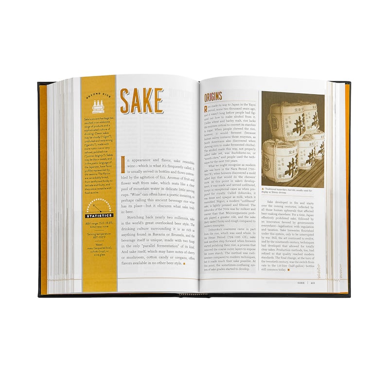 Graphic Image The Beer Bible Coffee Table Book, Leather, Navy