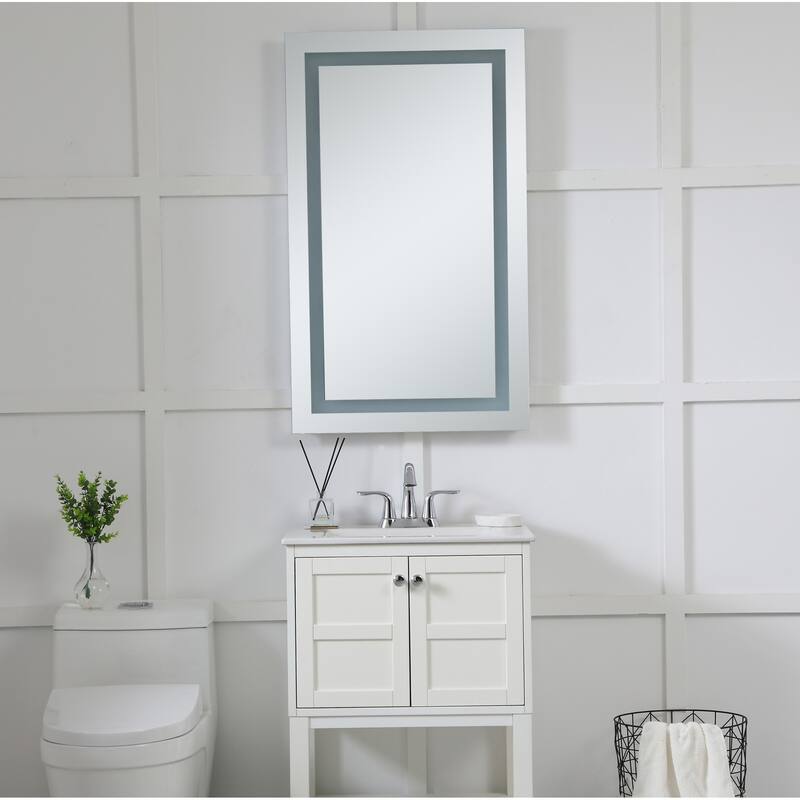 Elegant Lighting Nova 40" X 24" 5000K LED Mirror with Defogging System