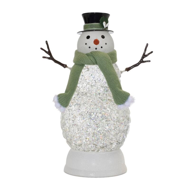 LED Lighted Snowman Christmas Snow Globe - 11"