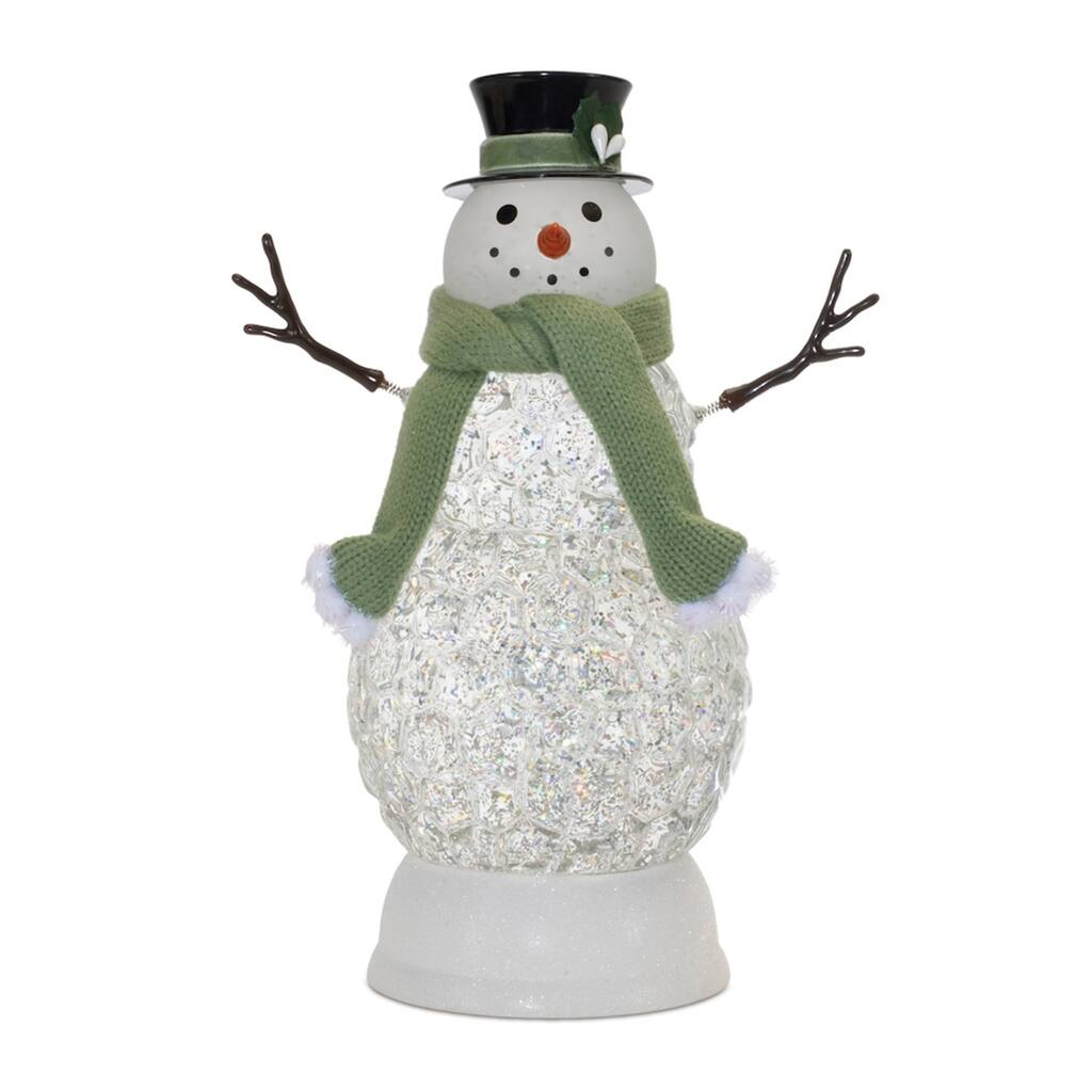 LED Lighted Snowman Christmas Snow Globe - 11"