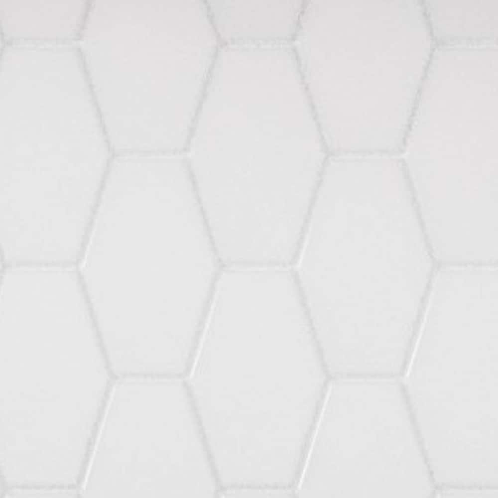 Long Hex 11 in. x 11 in. Glass Mesh-Mounted Mosaic Tile
