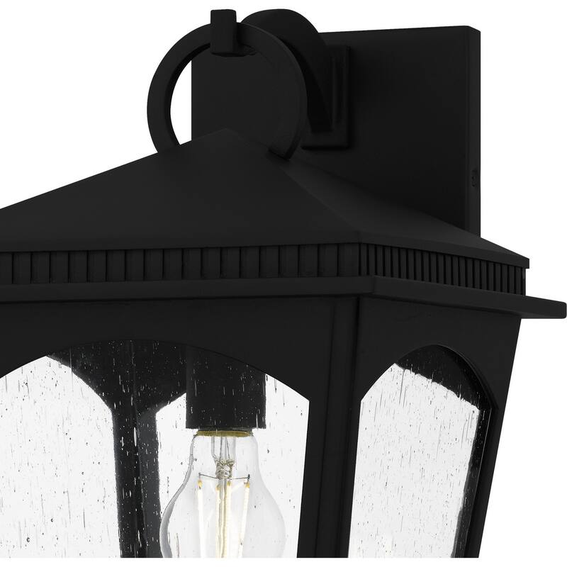 Earth Black Outdoor Wall Lantern from the Huck Collection