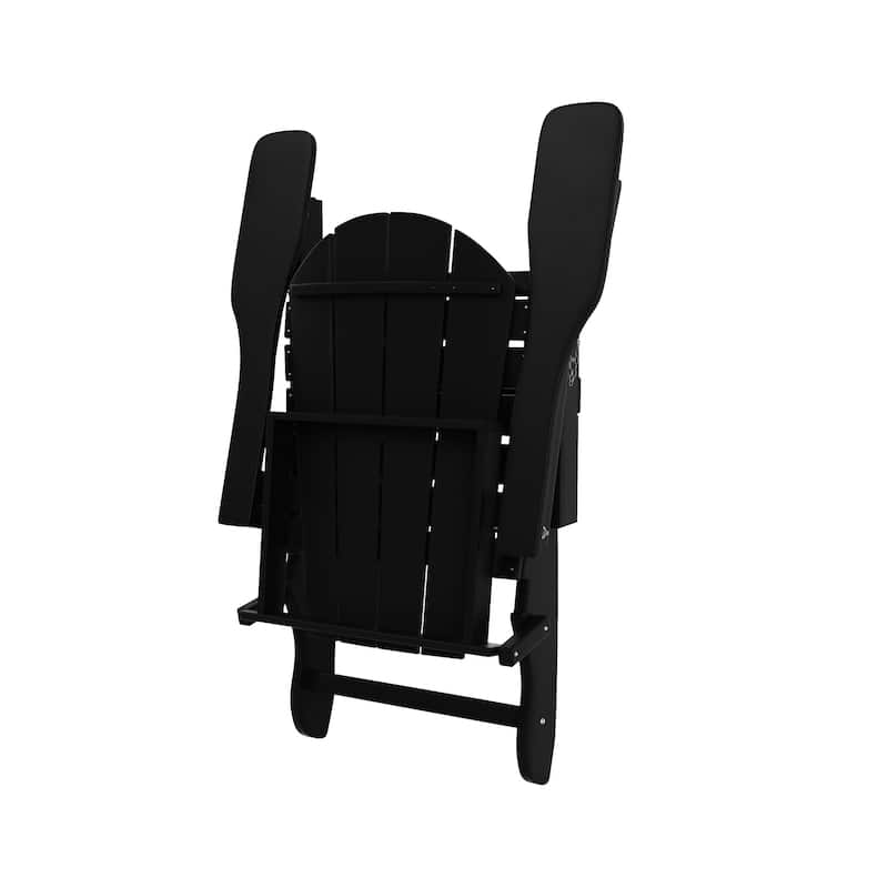 POLYTRENDS Laguna All Weather Poly Outdoor Adirondack Chair - Foldable (Set of 4)
