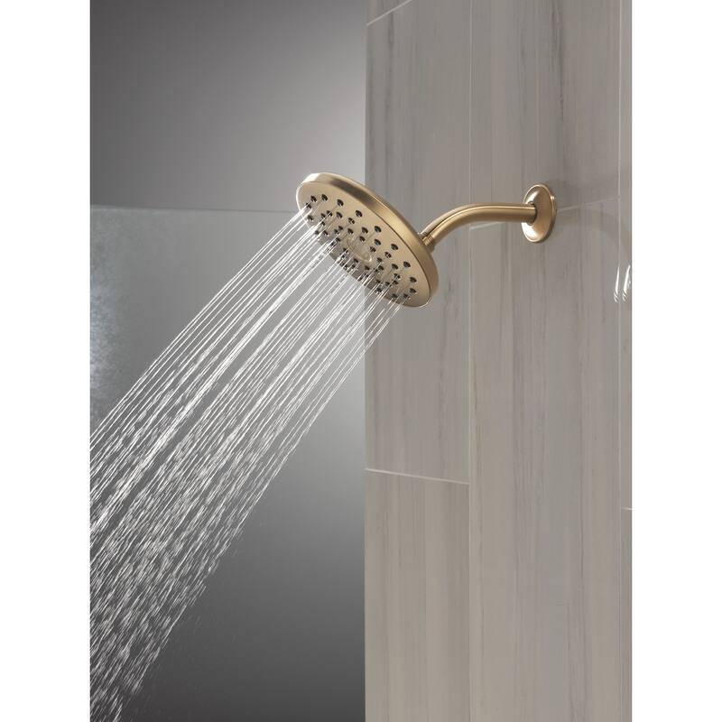 Delta 75104 PivotPro 1.75 GPM Single Function Raincan Shower Head with - Champagne Bronze
