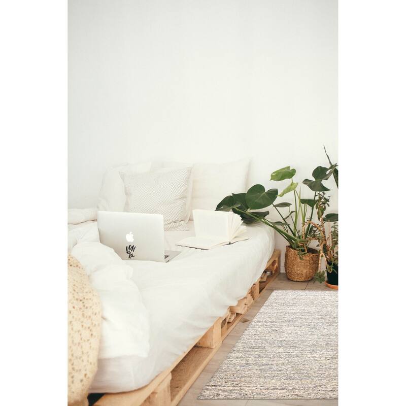 ECARPETGALLERY Braid weave Sienna Cream Wool Rug - 4'11 x 7'10