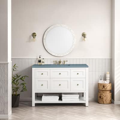 James Martin Vanities Breckenridge 48" Single Vanity, Bright White