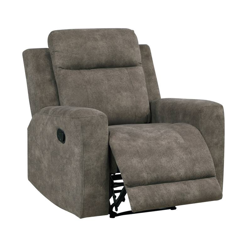 Liriope 36" Microfiber Manual Recliner - Tab Pull Reclining Motion