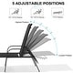 preview thumbnail 25 of 62, Set of 4 Lounge Chairs Outdoor Chaise Lounge with Arms and Adjustable Back