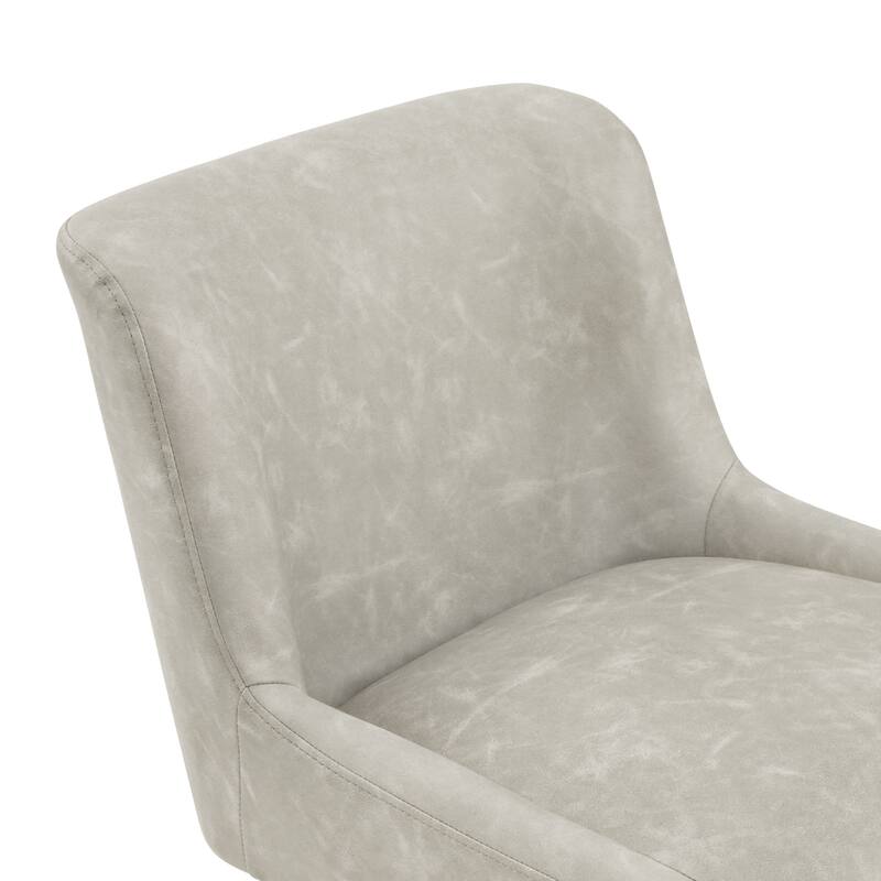 Counter Height Bar Stools with Metal Frame Upholstered Kitchen Island Stool in Faux Leather or Fabric