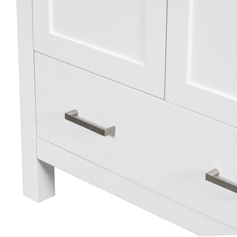30 inch MDF Freestanding Bathroom Vanity without Top with Soft-Close Drawer