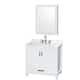 Option White / White Quartz Top / Brushed Chrome Hardware