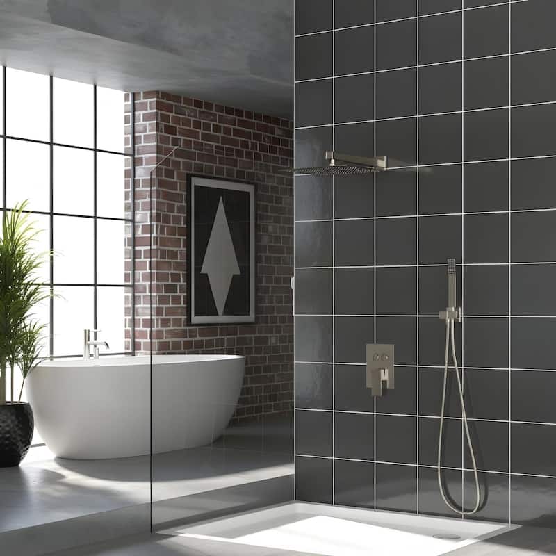 Modern Wall Mounted Dual Shower Head Shower Set