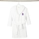 preview thumbnail 23 of 78, Sweet Kids 100% Polyester SUPER PLUSH Double Brushed Hooded Bathrobe with Purple Bookman Monogram