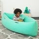 preview thumbnail 5 of 3, Bouncyband Comfy Hugging Peapod Sensory Pod, 60", Ages 6-12 Up to 3-5'1" Tall, Green