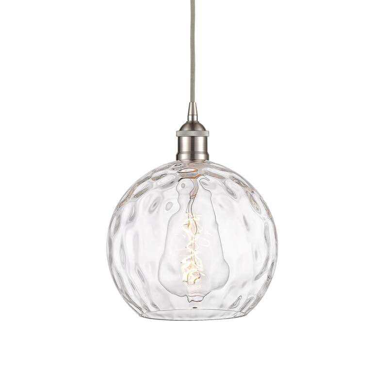 Innovations Lighting 616-1P-13-10 Athens Pendant Athens 10" Wide - Brushed Satin Nickel / Clear Water Glass