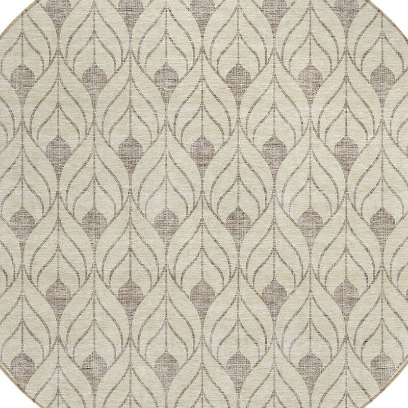 HomeRoots Geometric Transitional Rectangle Outdoor Rug