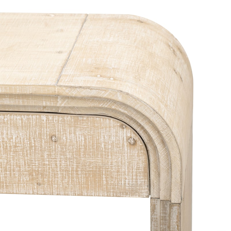 Retro Style Console Table with Open Design and Two Drawers for Multiple Rooms