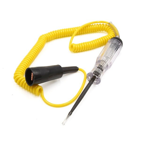 Yellow Spring Auto Car Truck 6V/12V/24V DC Voltage Circuit Tester Probe Pen