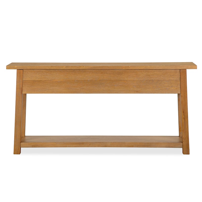 Magnussen Home Lindon Belgian Wheat Rectangular Sofa Table - 64''W x 16''D x 30''H
