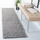 preview thumbnail 19 of 89, SAFAVIEH Venus Shag Kiwako 1.75-inch Thick Rug 2'2" x 8' Runner - Light Grey - Runner