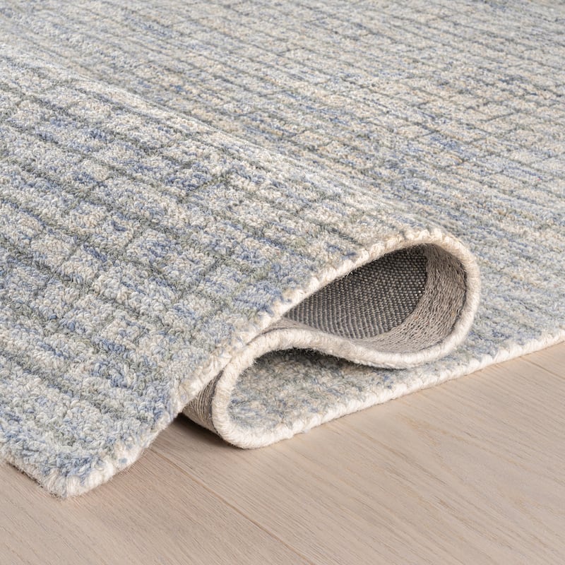 Nuloom Melrose Checked Wool Area Rug