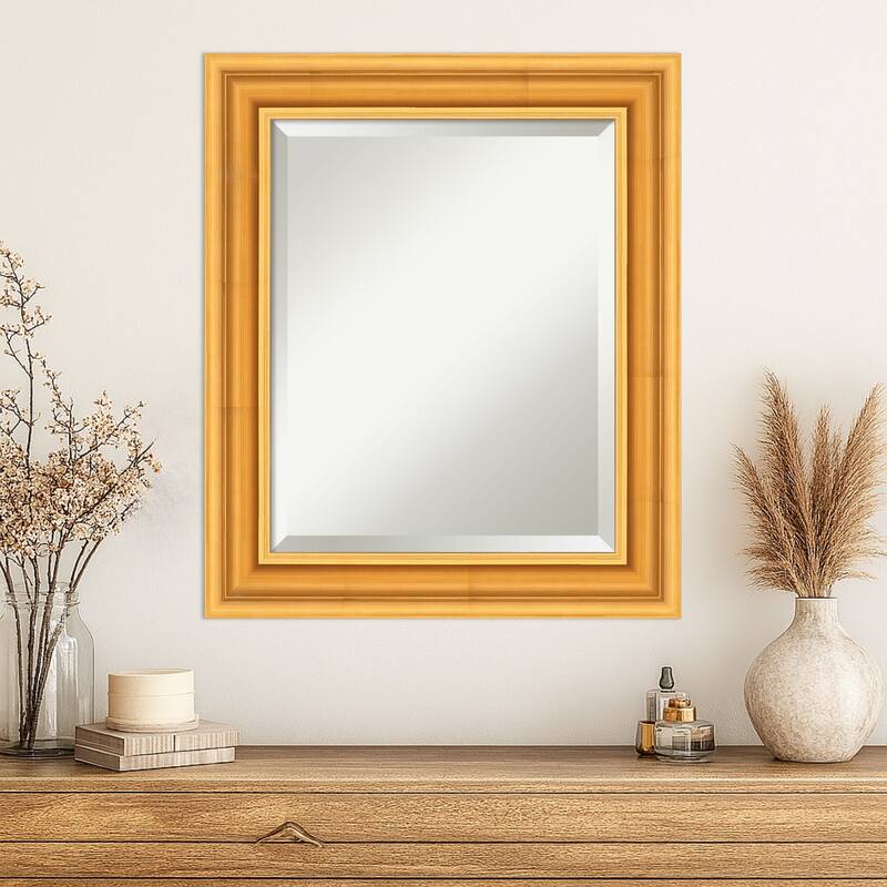 Sierra Beveled Wood Framed Wall Mirror