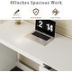 preview thumbnail 4 of 6, 48" White Computer Desk with 3 Drawers, Modern Writing Desk with Storage for Home Office or Study