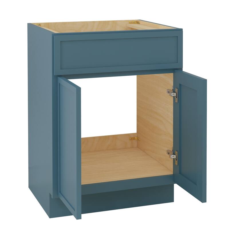 Vanity Art 24" Freestanding Single Base Storage Cabinet with Soft Close Doors
