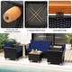 preview thumbnail 9 of 8, Costway 8 PCS Wicker Patio Furniture Set with Removable Cushions - See Details