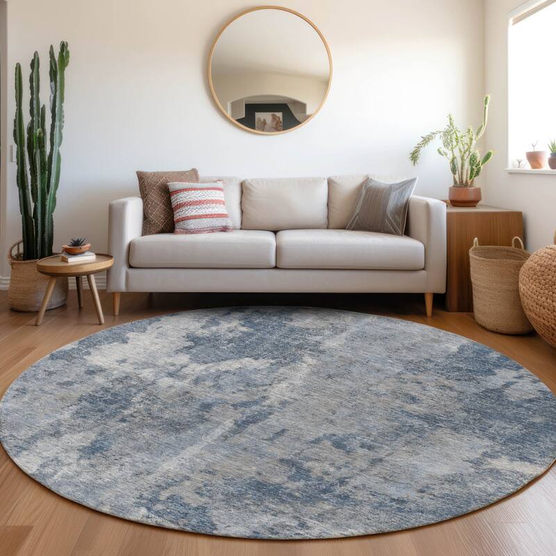 Dava Unique Abstract Weather Resistant Versatile Elegance Outdoor Rug
