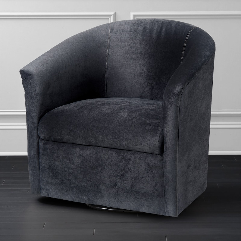 Ellery Modern Microfiber Swivel Accent Chair by Greyson Living