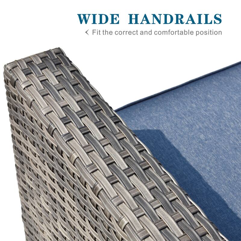 OVIOS 5-Piece Fire Table Outdoor Patio Furniture Set