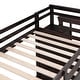 preview thumbnail 40 of 40, Twin Over Twin Bunk Bed with Trundle Bed, Staircase and 4 Storage Drawers, Solid Wood Bunk Beds with Stairs and Guardrail