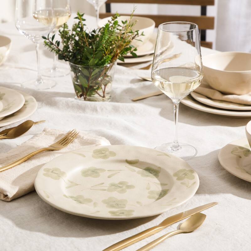 Bloomhouse - 2 Time Oprah's Favorite Things - Made in Portugal Porto Petals 12 Piece Hand Painted Dinnerware Set