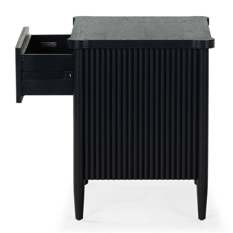 SAFAVIEH Couture Shelbie 1-Drawer Reeded Nightstand, Fully Assembled