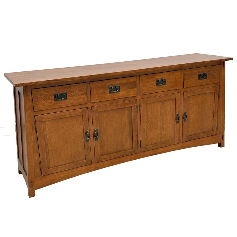 Mission 4 Door 4 Drawer Oak Sideboard - Michael's Cherry