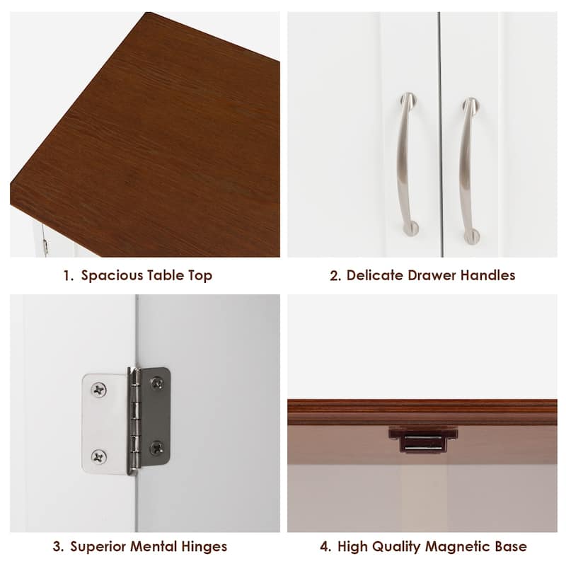 Costway Buffet Sideboard Kitchen Cupboard Storage Cabinet with 2 - See Details