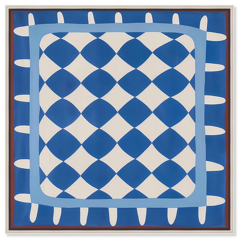 Framed in Color Canvas by Art Remedy - Silver - 16" x 16"