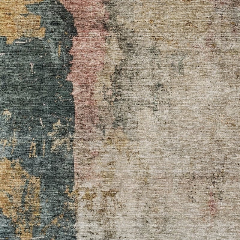 HomeRoots Abstract Transitional Rectangle Outdoor Rug