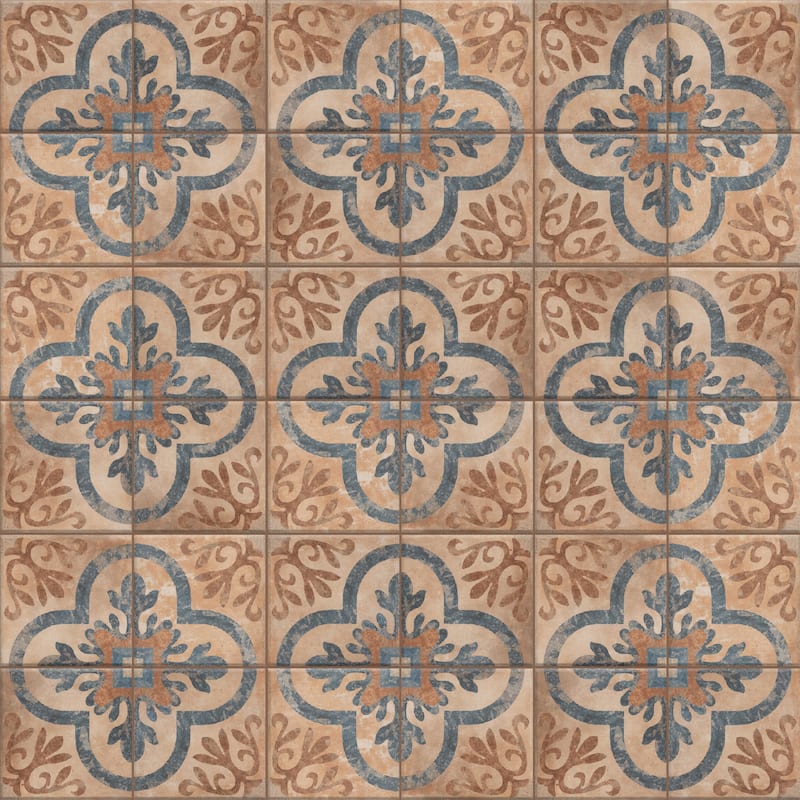 Merola Tile Americana Newton 8-3/4" x 8-3/4" Porcelain Floor and Wall Tile - Case (20 Tiles)